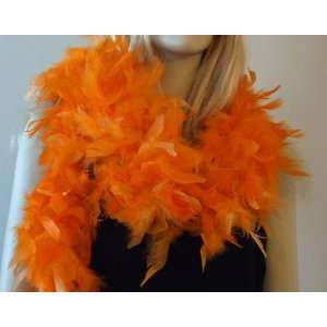  Feather Boa Orange Marmalade Boa Mardi Gras Masquerade 