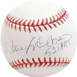 Willie McCovey Autographed Baseball  Details: 521 HR 