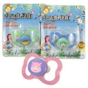  Pacifier Jungle Pals Assorted Plastic Case Pack 72 