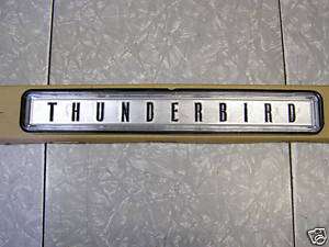 NOS 1964 64 Ford Thunderbird T Bird Rear Bumper Emblem  