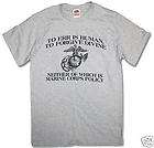 US Marine Corps To Err Is Human  T shirt USMC 2X  