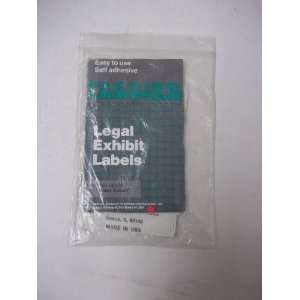   Tabbies Legal Exhibit Labels 252 States Exhibit Office Products