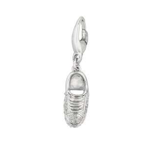    Sterling silver 0.085ct TDW Diamond Sneaker (Charm) Jewelry