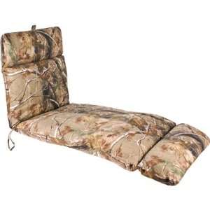  Real Tree Camouflage Patio Chaise Cushion Patio, Lawn 