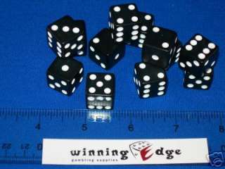 ASSORTED OPAQUE DICE16mm BUNCO 9 COLORS 6 EA (54 PACK)  