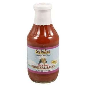  Sylvias, Sauce Orgnl Hot & Sassy, 16 OZ (Pack of 12 