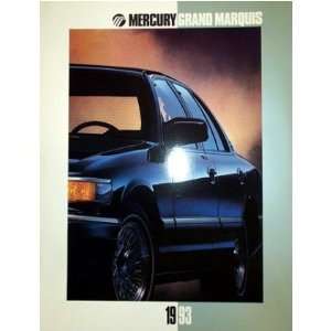  1993 MERCURY GRAND MARQUIS Sales Brochure Book: Automotive