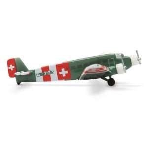  Herpa Wings 1:400 Swiss Air Force JU 52 Model Airplane 
