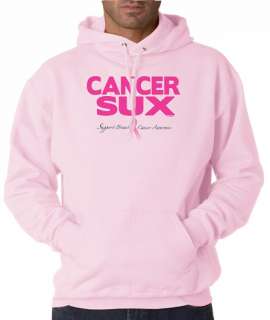 Cancer Sux Breast Awareness 50/50 Pullover Hoodie  