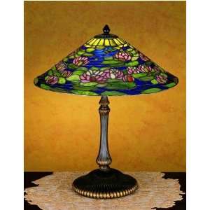   Meyda Tiffany 30968 21 Tiffany Pond Lily Table Lamp: Home Improvement