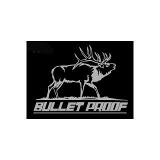  Bullet Proof Upstream Images Silver Vinyl Wildlife Car Truck Window 