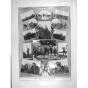  1906 PARTRIDGE BIRDS SHOOTING HUNTING SPORT PHOTOGRAPH 