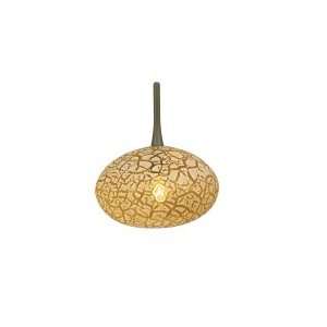   Pendant in Satin Nickel Shade Color Amber, Mounting Type Fusion Jack