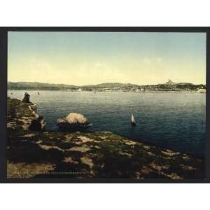   Reprint of Chateau dIf, view from the chateau, Marseilles, France
