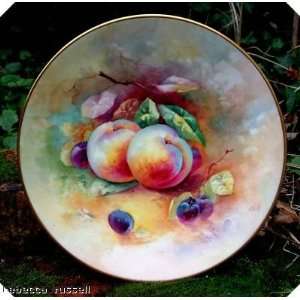  Minton Cabinet Plate Signed R Scott H5119 fruit