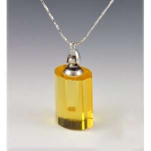  Big Hole Elliptic Cylinder Yellow Crystal Perfume & Aroma 