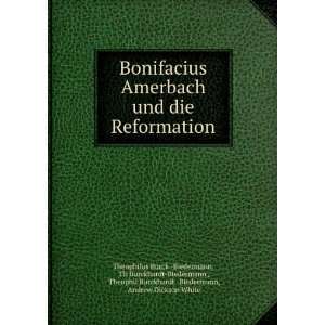  und die Reformation Th Burckhardt Biedermann , Theophil Burckhardt 
