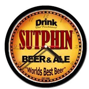  SUTPHIN beer and ale cerveza wall clock: Everything Else