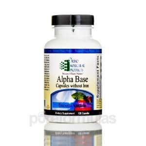  Ortho Molecular Products Alpha Base Capsules w/o Iron 120 