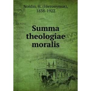    Summa theologiae moralis H. (Hieronymus), 1838 1922 Noldin Books
