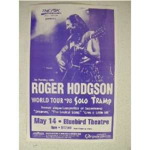  Roger Hodgson Of Supertramp Handbill Poster Everything 