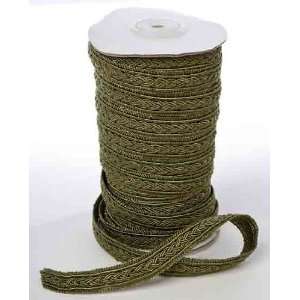  Green Flat Braided Gimp Trim   20 Yard Roll: Arts, Crafts & Sewing