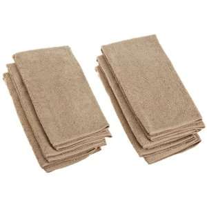   Design Imports CAMZ76290 Taupe Microfiber Cleaning Towel, (Pack of 6