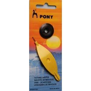  Pony Tatting Shuttle Yellow Arts, Crafts & Sewing