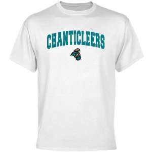  Coastal Carolina Chanticleers White Logo Arch T shirt  Sports