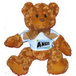   MY MOTHER COMES ANGEL Plush Teddy Bear with BLUE T Shirt: Toys & Games