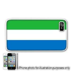   Sierra Leone Flag Apple Iphone 4 4s Case Cover White: Everything Else