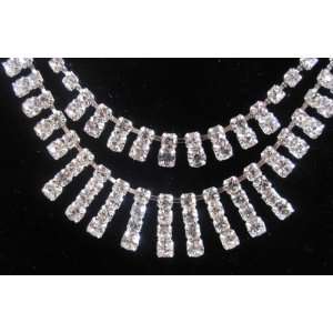   Bridal Jewelry Rhinestone Necklace & Earring Set C18: Everything Else