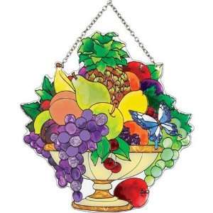  Fruit Bowl Glass Sun Catcher: Home & Kitchen