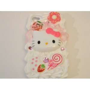   IPhone 4 4/S Kitty Face White Cake Case: Cell Phones & Accessories