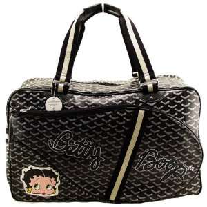  Classic Betty Boop Tennis Overnight Hang Bag in Black 