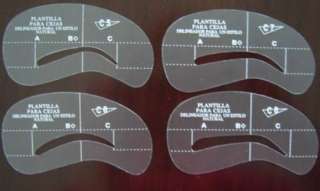   Eyebrow Stencils Make Up Brow Enhancers Template Shaping Camber C5 C8