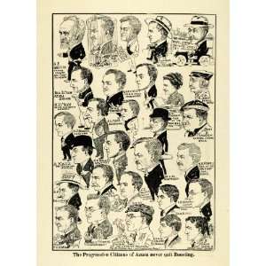  1912 Print Azusa California Progressive Men Citizens 