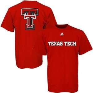  adidas Texas Tech Red Raiders Red Youth Prime Time T shirt 