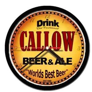  CALLOW beer and ale cerveza wall clock: Everything Else