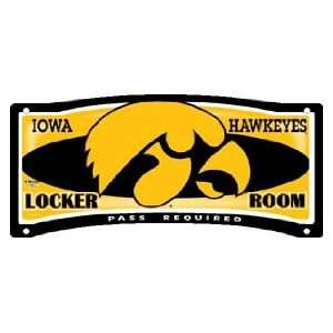  NCAA IOWA HAWKEYES TEAM LOCKER ROOM SIGN: Sports 