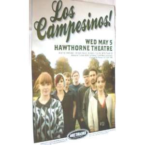  Los Campesinos Poster   Concert Flyer   Romance Is Boring 