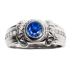 92 cttw Tommaso Design(tm) Genuine Blue Sapphire and Diamond Ring in 