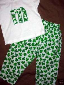 ST. PATRICKS DAY PERSONALIZED BOUTIQUE LUCKY SET 12M 10  
