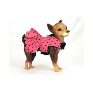  Sassy Pink Can Can Dog Dress with Harness Ring (Small 