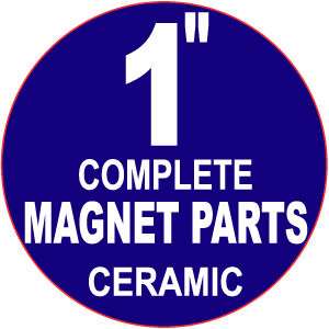 1,000 1 inch ceramic MAGNET Button Machine Parts  