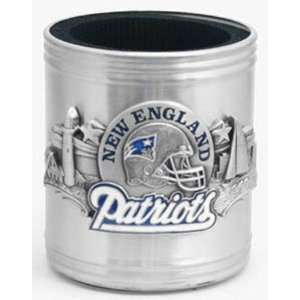  New England Patriots Stainless Steel & Pewter Can Cooler 