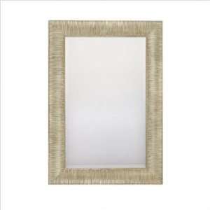   M322025   Mirrors 39.75 Beveled Mirror in Striated Silver and Gold