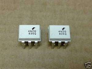 pcs 4N26 MOT OptoCoupler 6 pin DIP 4N26P OPTO  