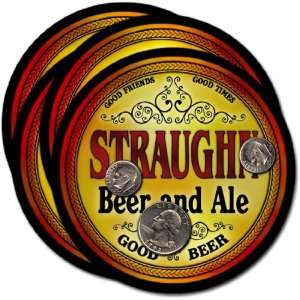  Straughn , IN Beer & Ale Coasters   4pk 
