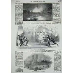   1854 Fire Hungerford Strand Drury Theatre Westminster: Home & Kitchen